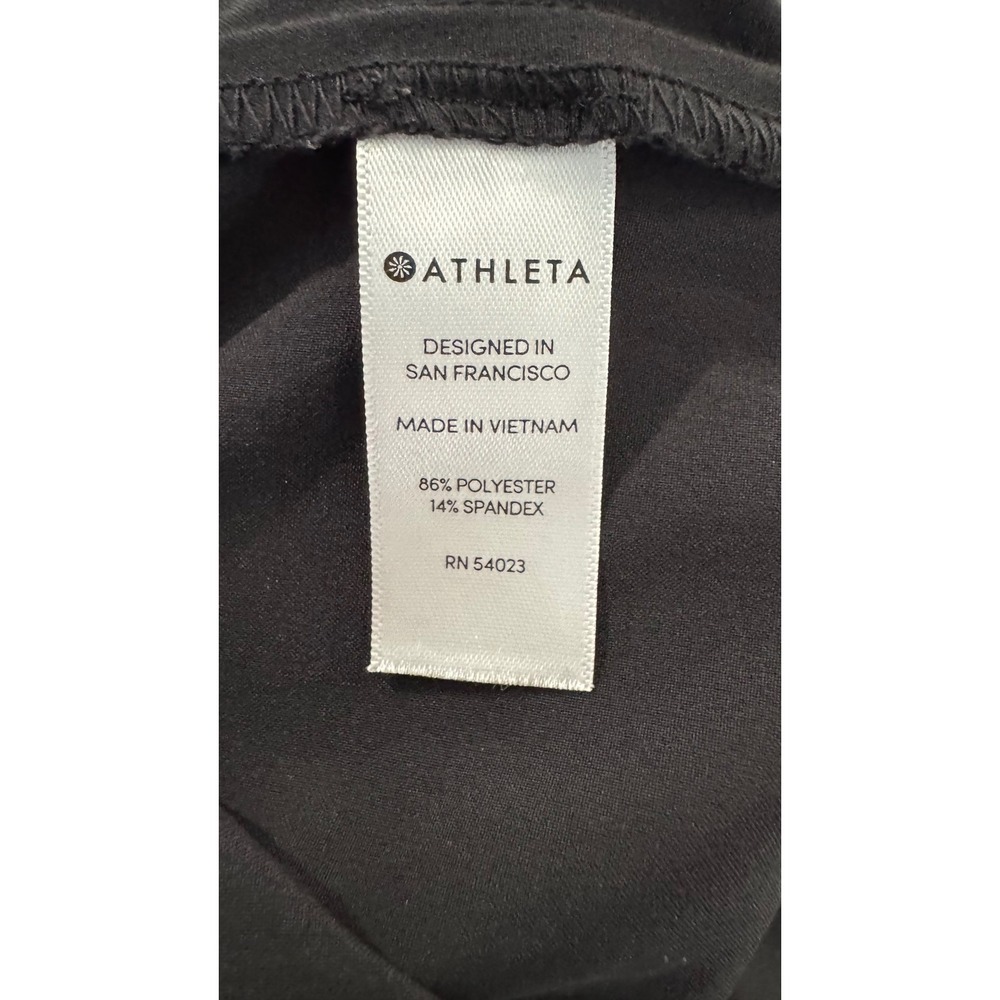 Athleta Black Sleeveless Scoop Neck Elastic Waist Tapered Leg Jumpsuit Size 4 - Picture 4 of 7